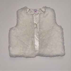 Children Place faux fur vest